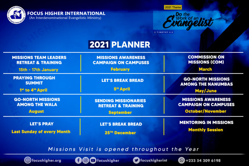 PRAYERFULLY CONSIDER MISSIONS IN YOUR 2021 PLANS