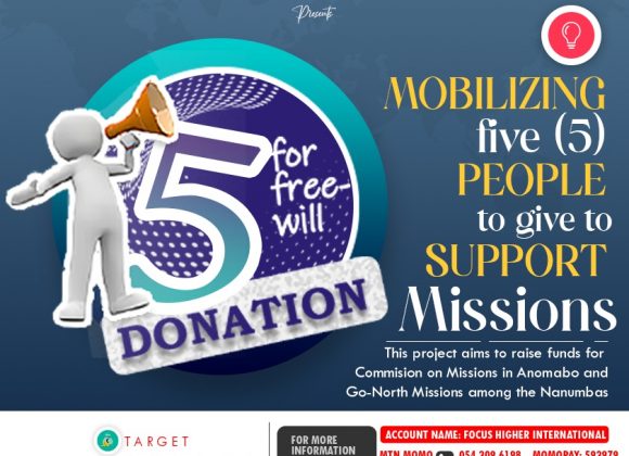 PUSH MISSIONS- 5 FOR FREE-WILL DONATION
