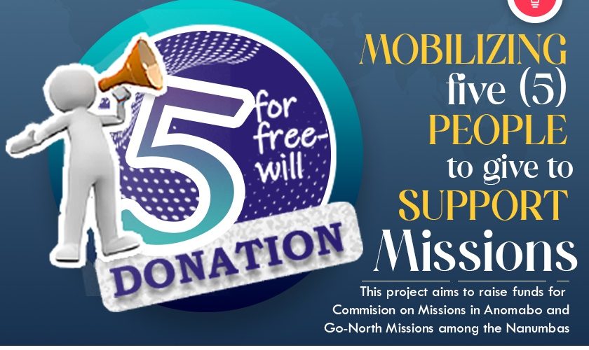 PUSH MISSIONS- 5 FOR FREE-WILL DONATION